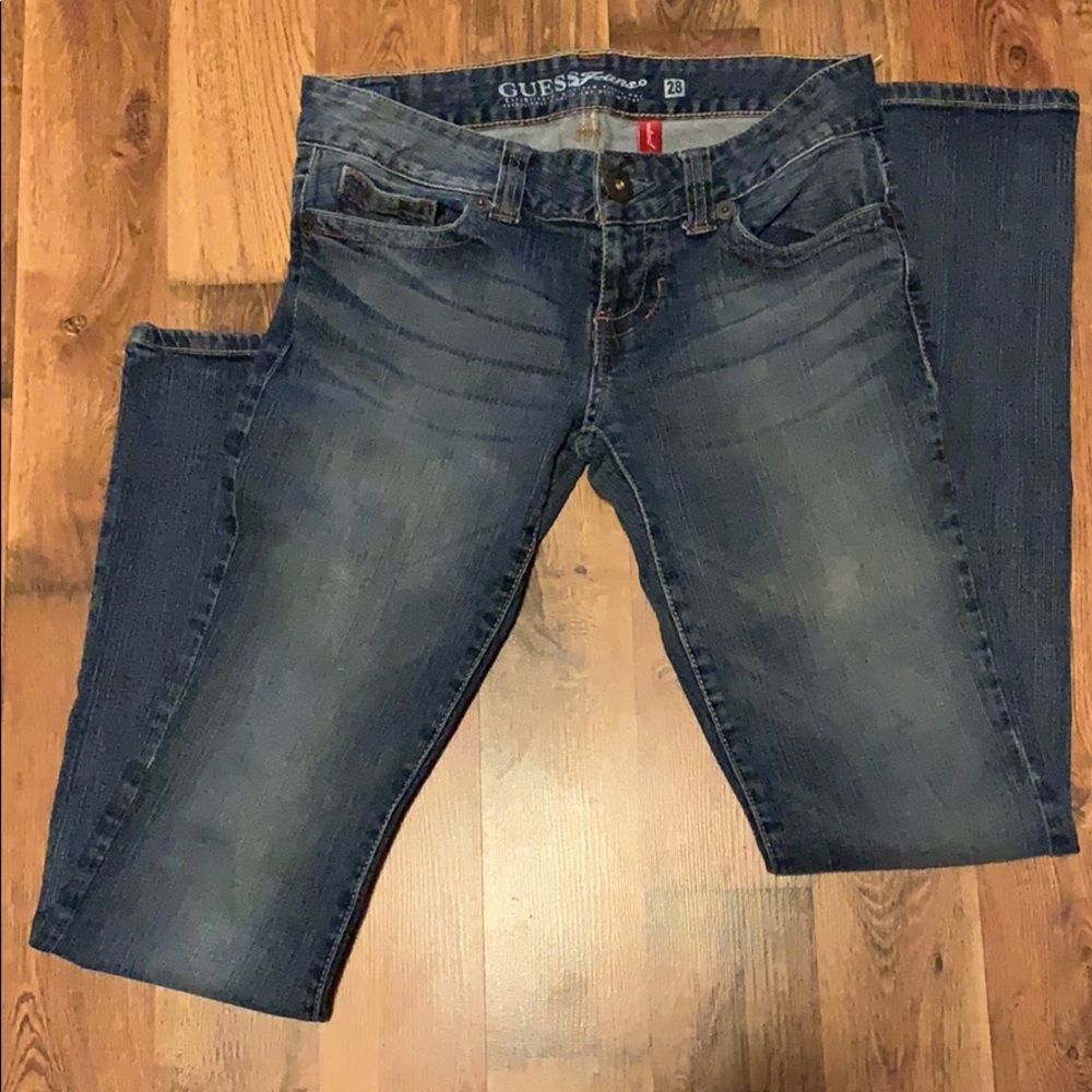 Guess daredevil boot cut jeans